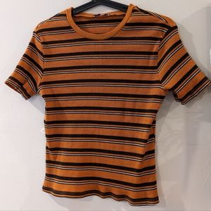 Zara Mustard Stretchy Top